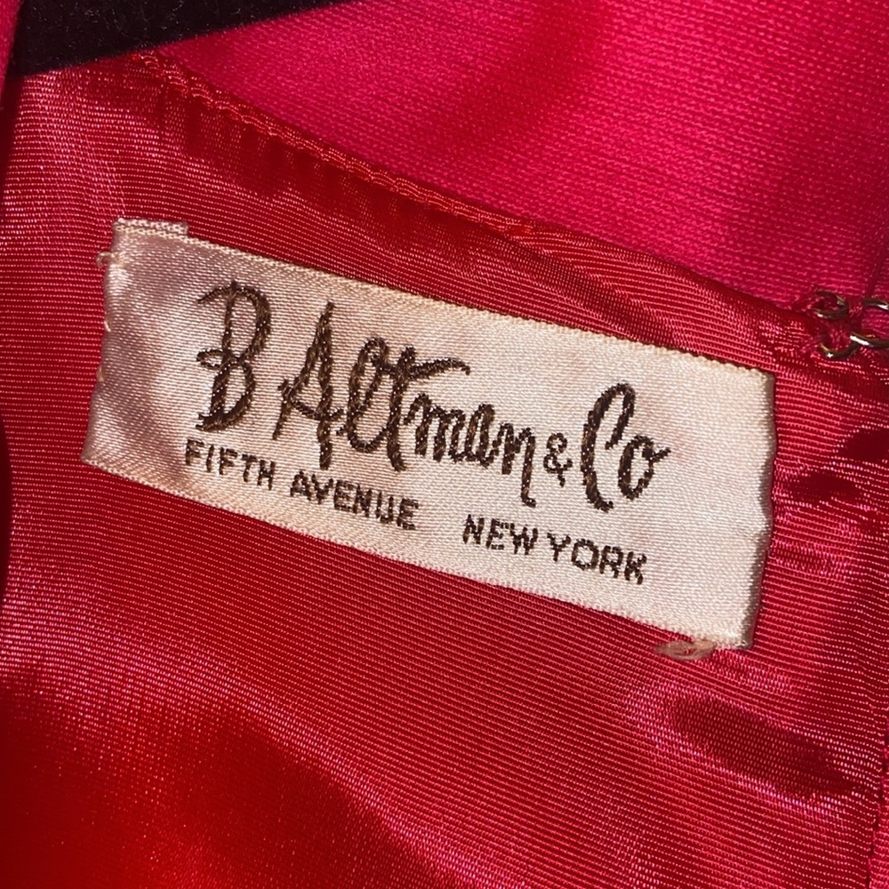 TV SHOW MMS Fifth Avenue B. Altman Candy Pink custom madeDress Vintage